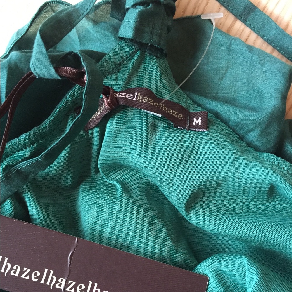 LAST ONE! HazelHaze NWT Green Top Size Medium - Picture 3 of 3
